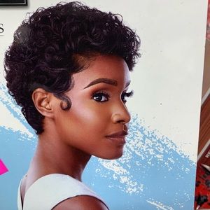 Human Blend 13x4 Lace Short Curl Wig